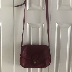 Rare Vintage Red Coach Crossbody